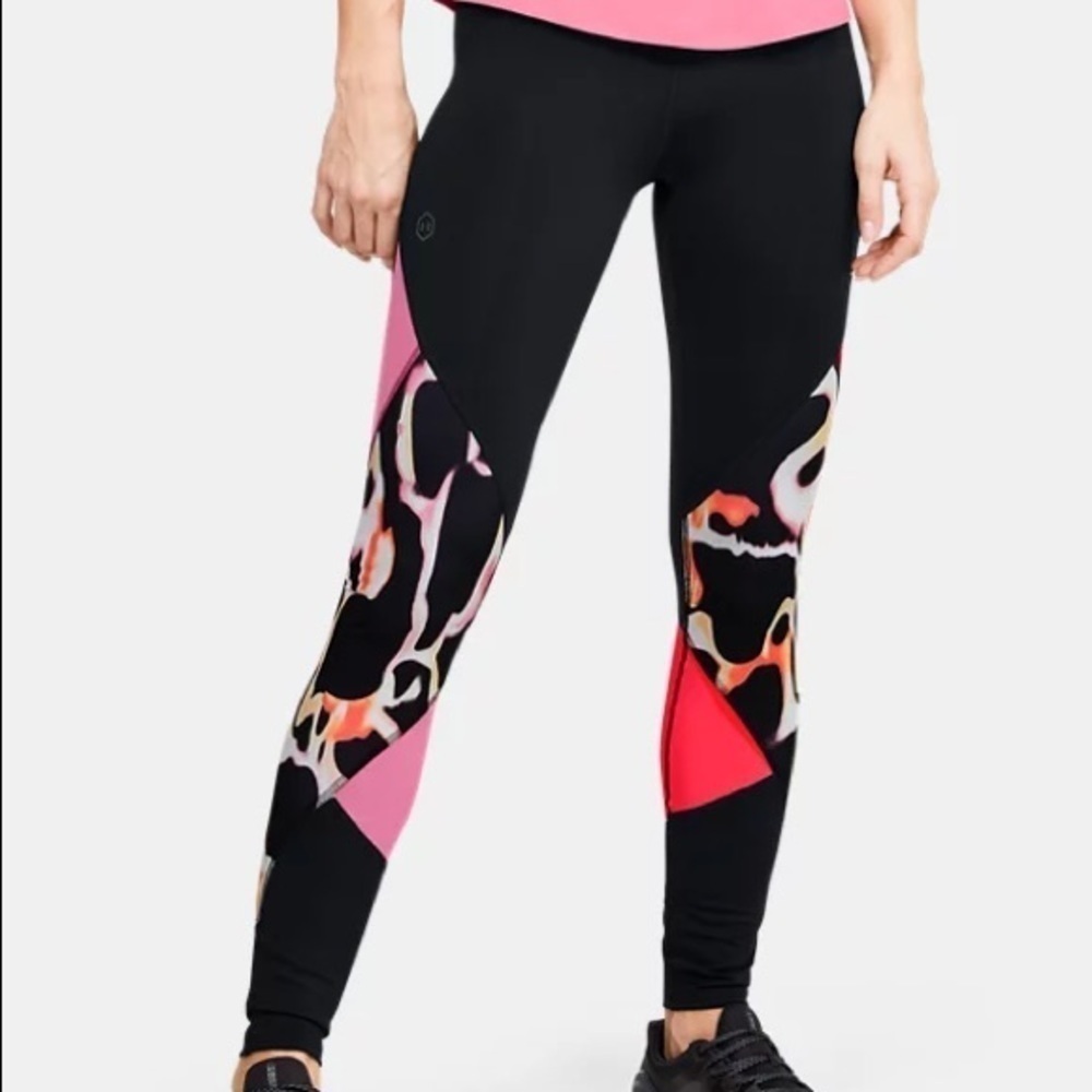 Under Armour with rush paint colour block leggings